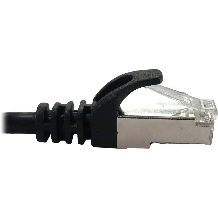 Tripp Lite Cat6a 10G Snagless Shielded Slim STP Ethernet Cable (RJ45 M/M), PoE, Black, 25 ft. (7.6 m)