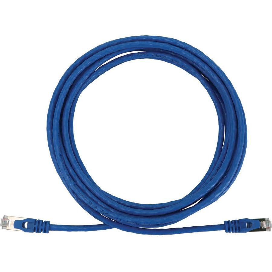 Tripp Lite Cat6a 10G Snagless Shielded Slim STP Ethernet Cable (RJ45 M/M), PoE, Blue, 25 ft. (7.6 m)