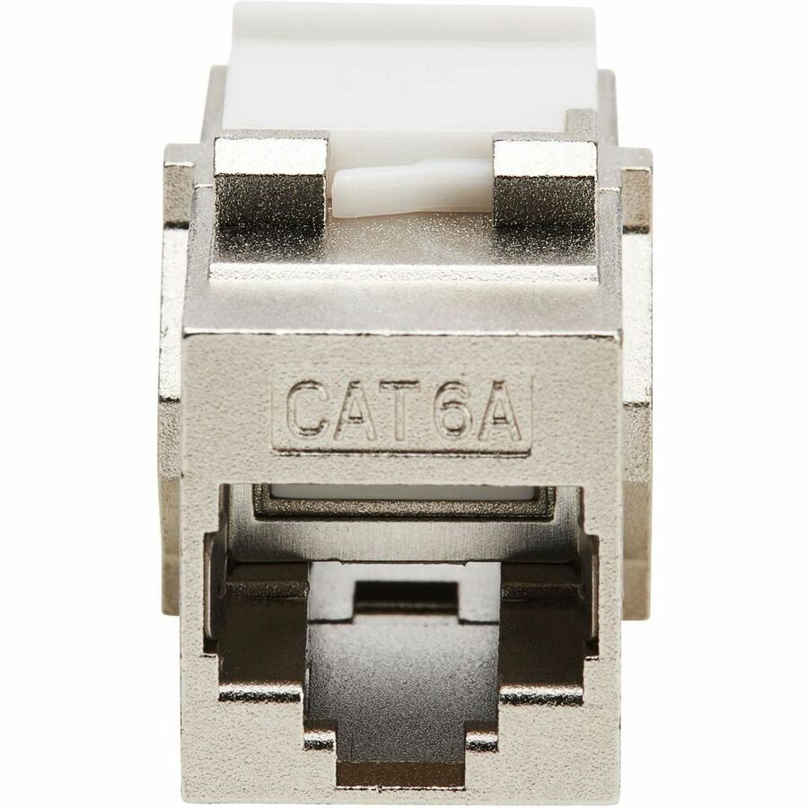 Tripp Lite Cat6a Shielded Snap-In Coupler (RJ45 F/F), TAA - 1 x RJ-45 Keystone Female - 1