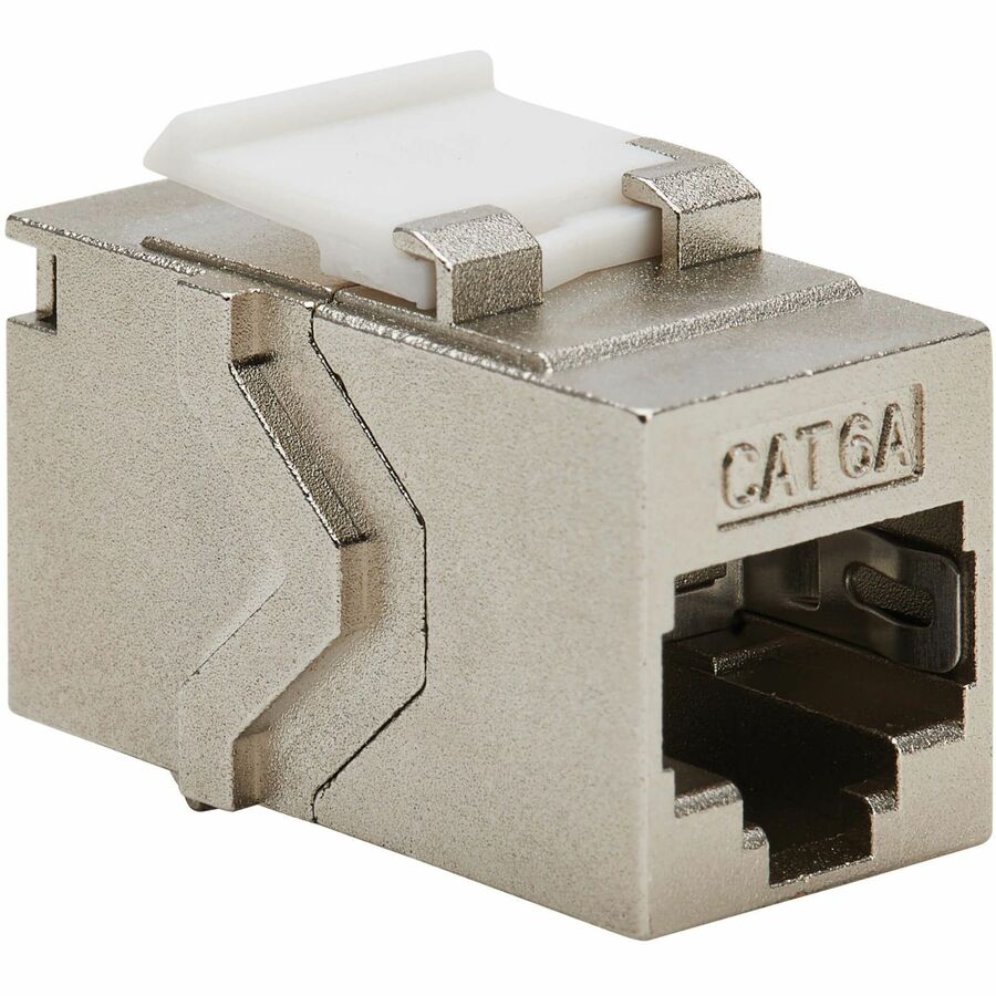 Tripp Lite Cat6a Shielded Snap-In Coupler (RJ45 F/F), TAA - 1 x RJ-45 Keystone Female - 1