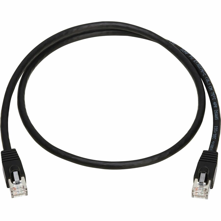 Tripp Lite Cat8 40G Snagless SSTP Ethernet Cable (RJ45 M/M), PoE, Blue, 3 ft. (0.9 m) -