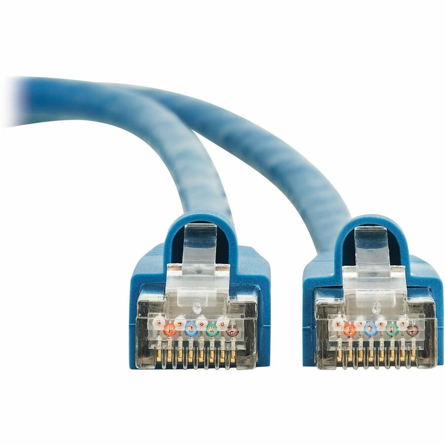 Tripp Lite Cat8 40G Snagless SSTP Ethernet Cable (RJ45 M/M), PoE, LSZH, Blue, 15 m (49.2