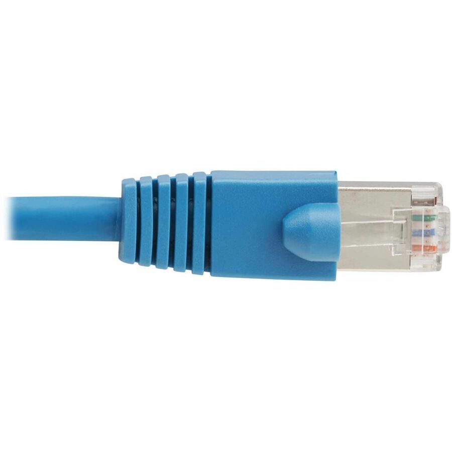 Tripp Lite Cat8 40G Snagless SSTP Ethernet Cable (RJ45 M/M), PoE, LSZH, Blue, 1.5 m (4.9