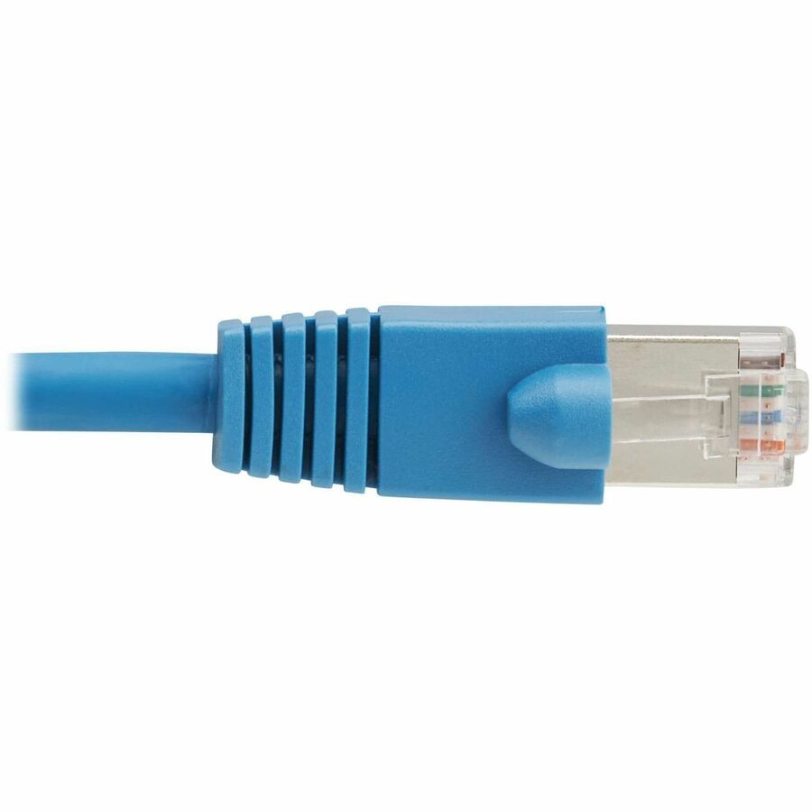 Tripp Lite Cat8 40G Snagless SSTP Ethernet Cable (RJ45 M/M), PoE, LSZH, Blue, 4 m (13.1