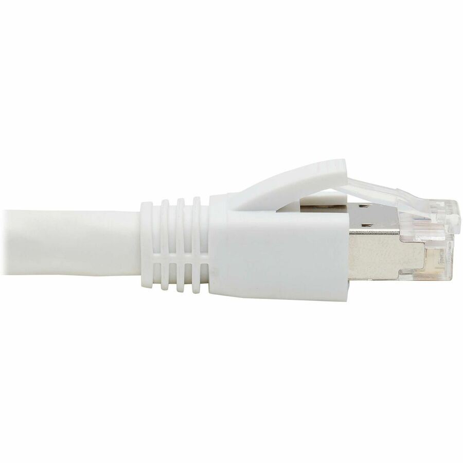 Tripp Lite Cat8 40G Snagless SSTP Ethernet Cable (RJ45 M/M), PoE, White, 1 ft. (0.3 m) -