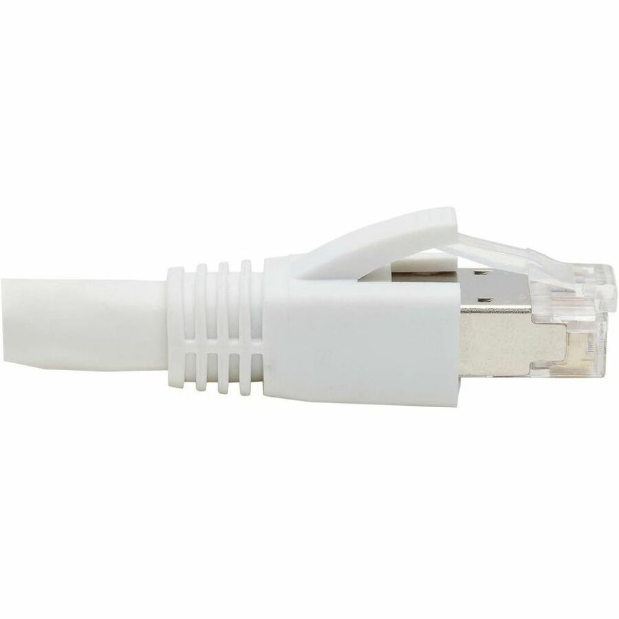 Tripp Lite Cat8 40G Snagless SSTP Ethernet Cable (RJ45 M/M), PoE, White, 5 ft. (1.5 m) -