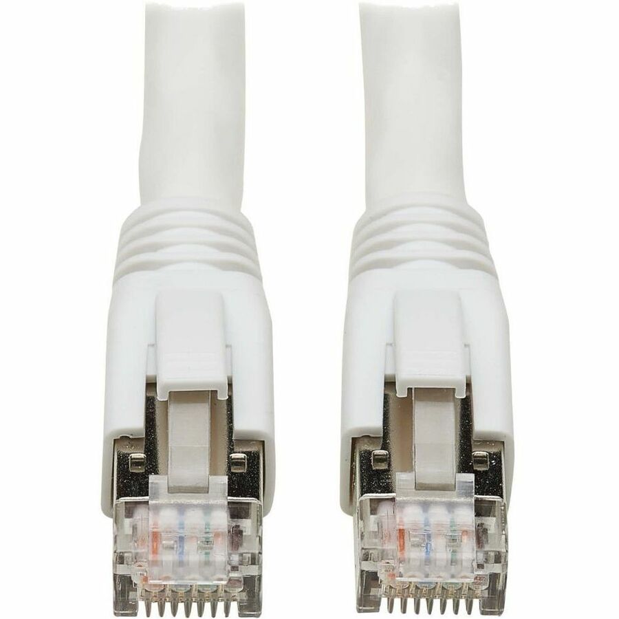 Tripp Lite Cat8 40G Snagless SSTP Ethernet Cable (RJ45 M/M), PoE, White, 5 ft. (1.5 m) -
