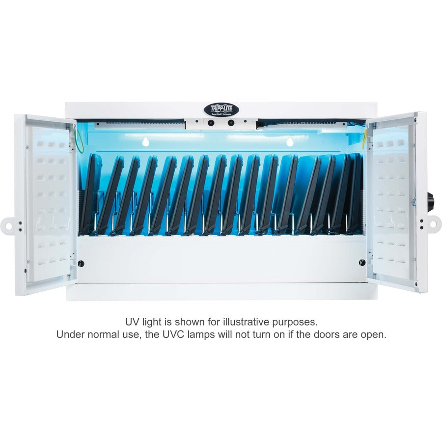 Tripp Lite Cs16Usbwhg Portable Device Management Cart/Cabinet Portable Device Management Cabinet White