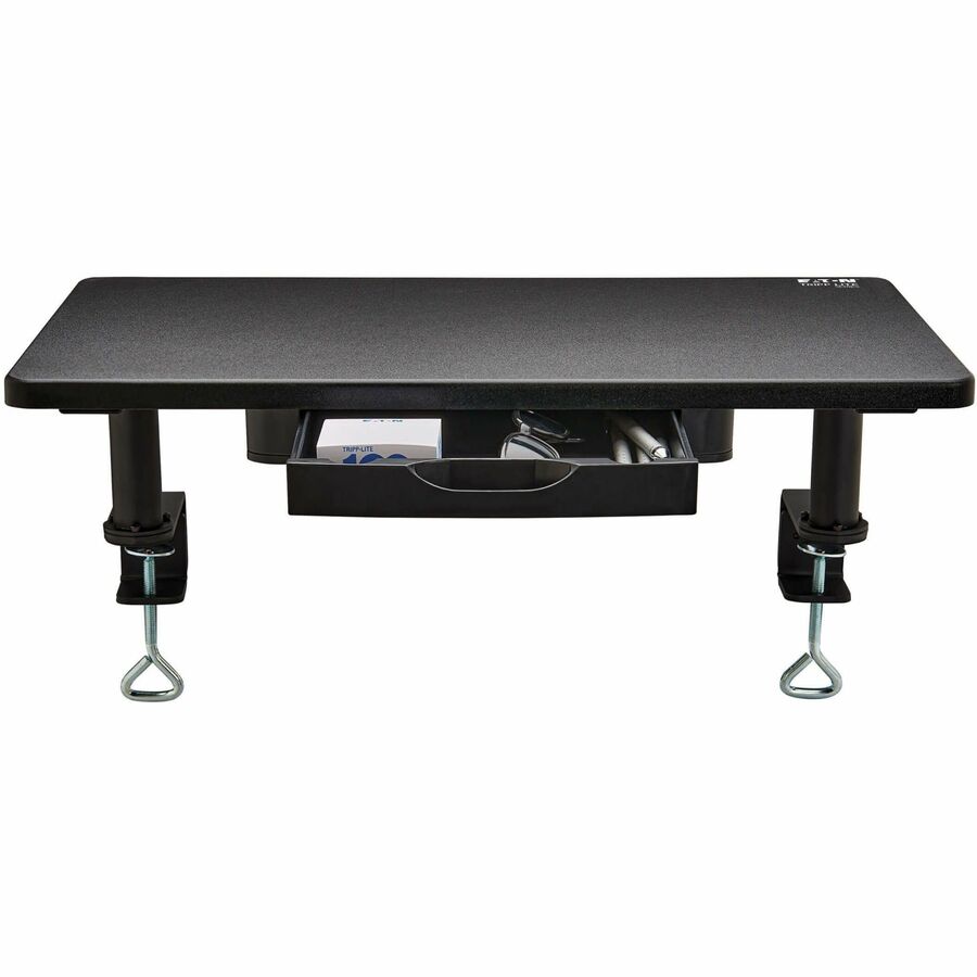 Tripp Lite Desk-Clamp Monitor Riser with Storage Drawer, TAA - 40 lb Load Capacity - 6.5"
