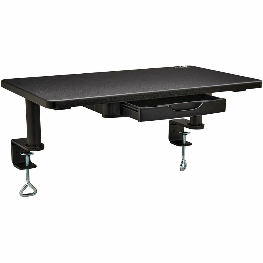 Tripp Lite Desk-Clamp Monitor Riser with Storage Drawer, TAA - 40 lb Load Capacity - 6.5"