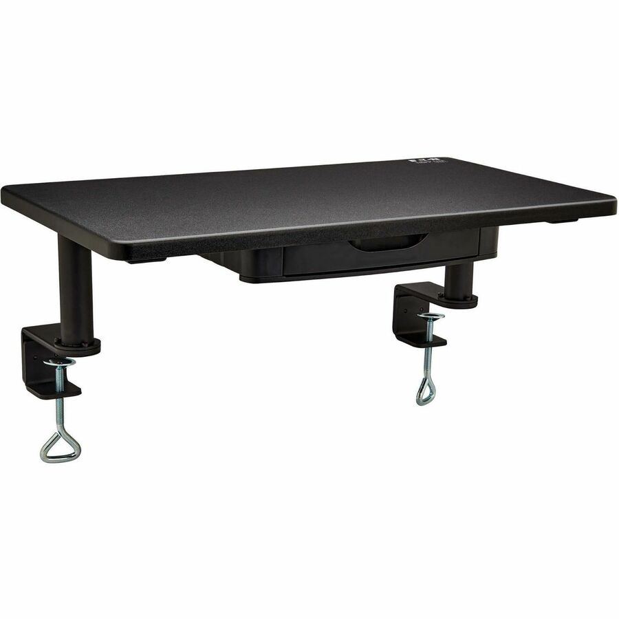 Tripp Lite Desk-Clamp Monitor Riser with Storage Drawer, TAA - 40 lb Load Capacity - 6.5"