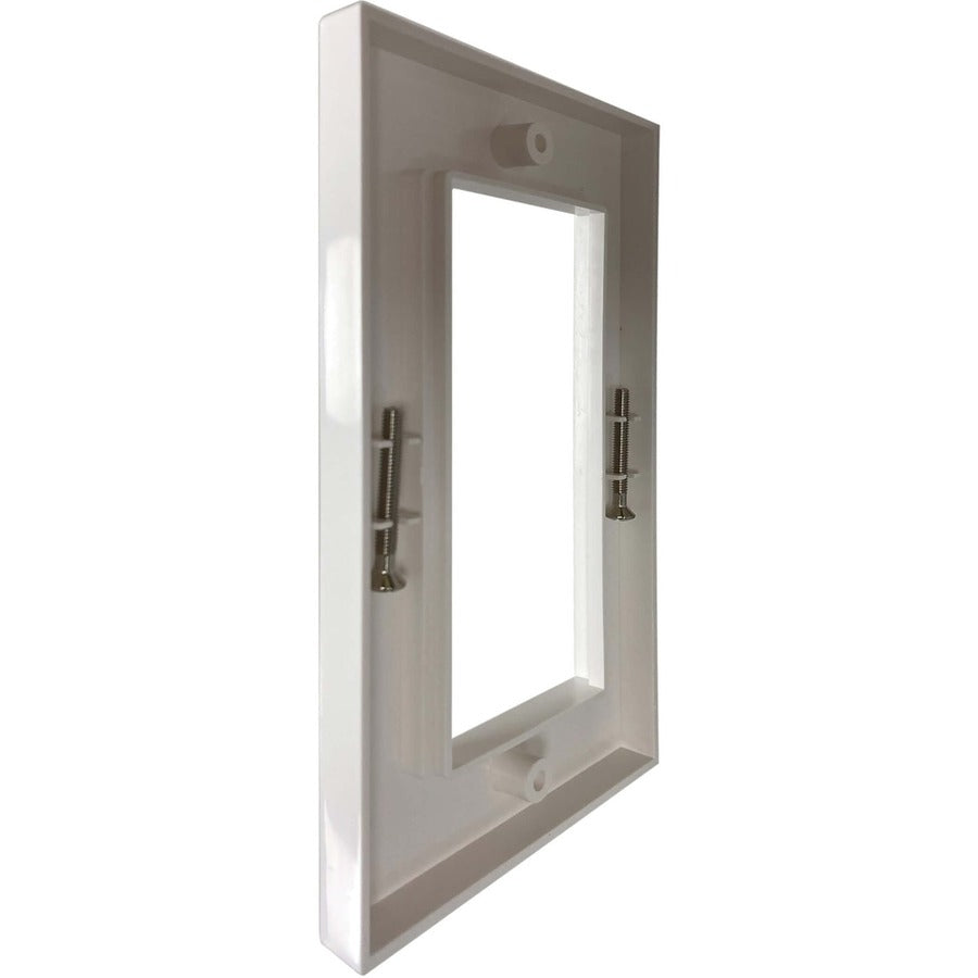 Tripp Lite Double-Gang UK-Style Gang Frame for Insert Modules White - 1 x Total Number of