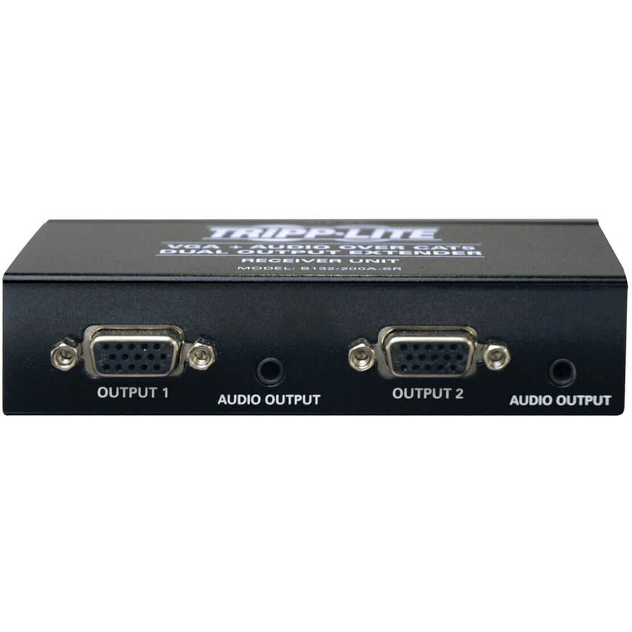 Tripp Lite Dual VGA with Audio over Cat5/Cat6 Extender Box-Style Receiver 1440x900 60 Hz U