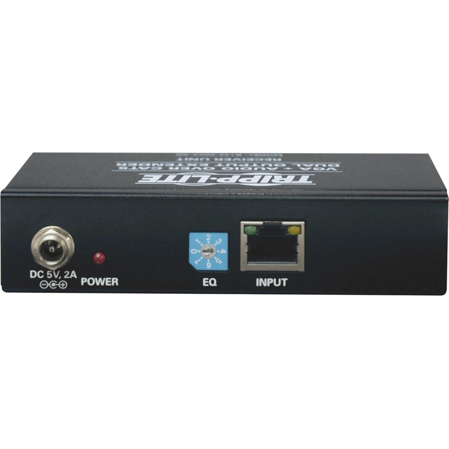 Tripp Lite Dual VGA with Audio over Cat5/Cat6 Extender Box-Style Receiver 1440x900 60 Hz U