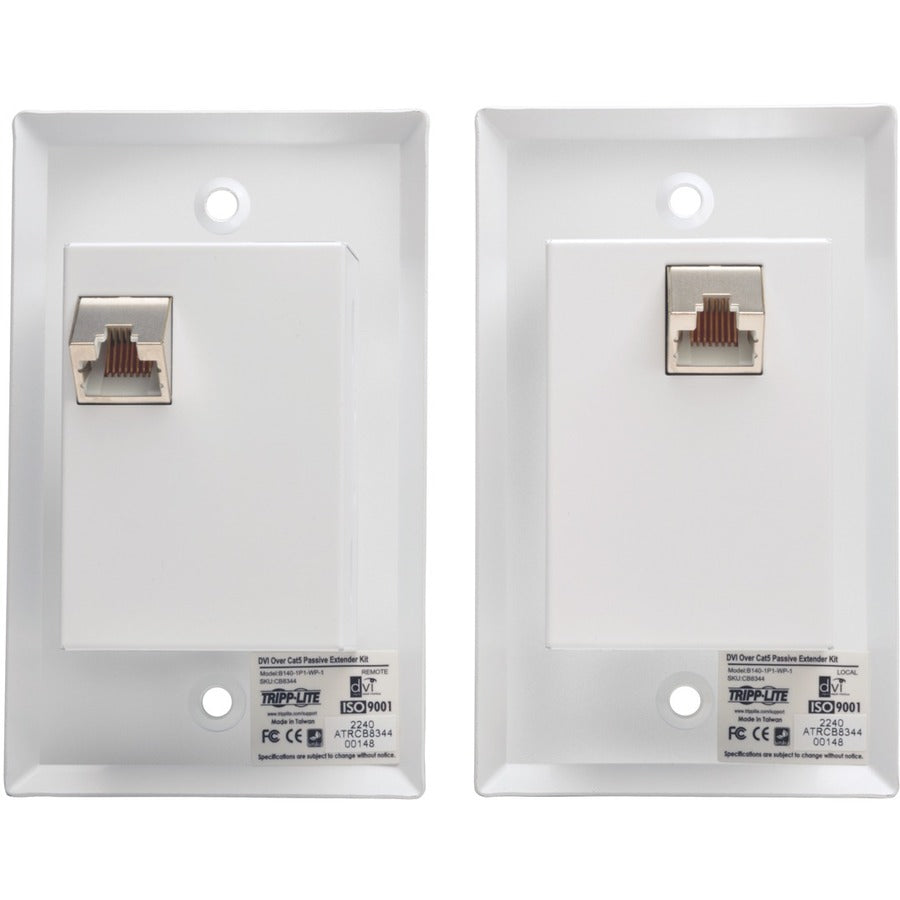 Tripp Lite Dvi Over Cat5/Cat6 Video Extender Transmitter And Receiver Taa 100'