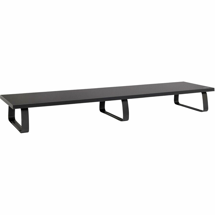 Tripp Lite Extra-Wide Dual-Monitor Riser for Desk, 39 x 10 in. - Wood, Black - Desk -