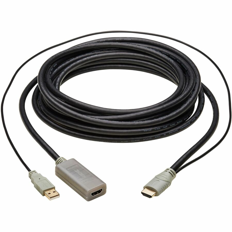 Tripp Lite HDMI Extension Cable with Active Repeater (M/F) 4K 60 Hz HDR 4:4:4 HDCP 2.2 10