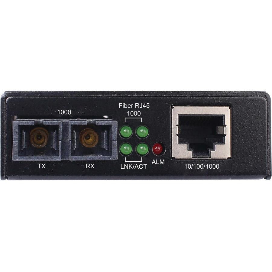 Tripp Lite Hardened Gigabit Fiber Media Converter - Industrial RJ45/SC Singlemode | TecISoft N785-H01-SCSM