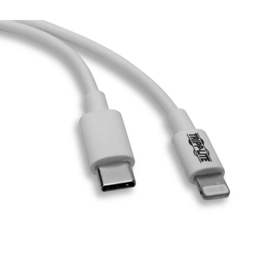 Tripp Lite M102-003-Wh Usb-C To Lightning Sync/Charge Cable (M/M), Mfi Certified, White, 3 Ft. (0.9 M)