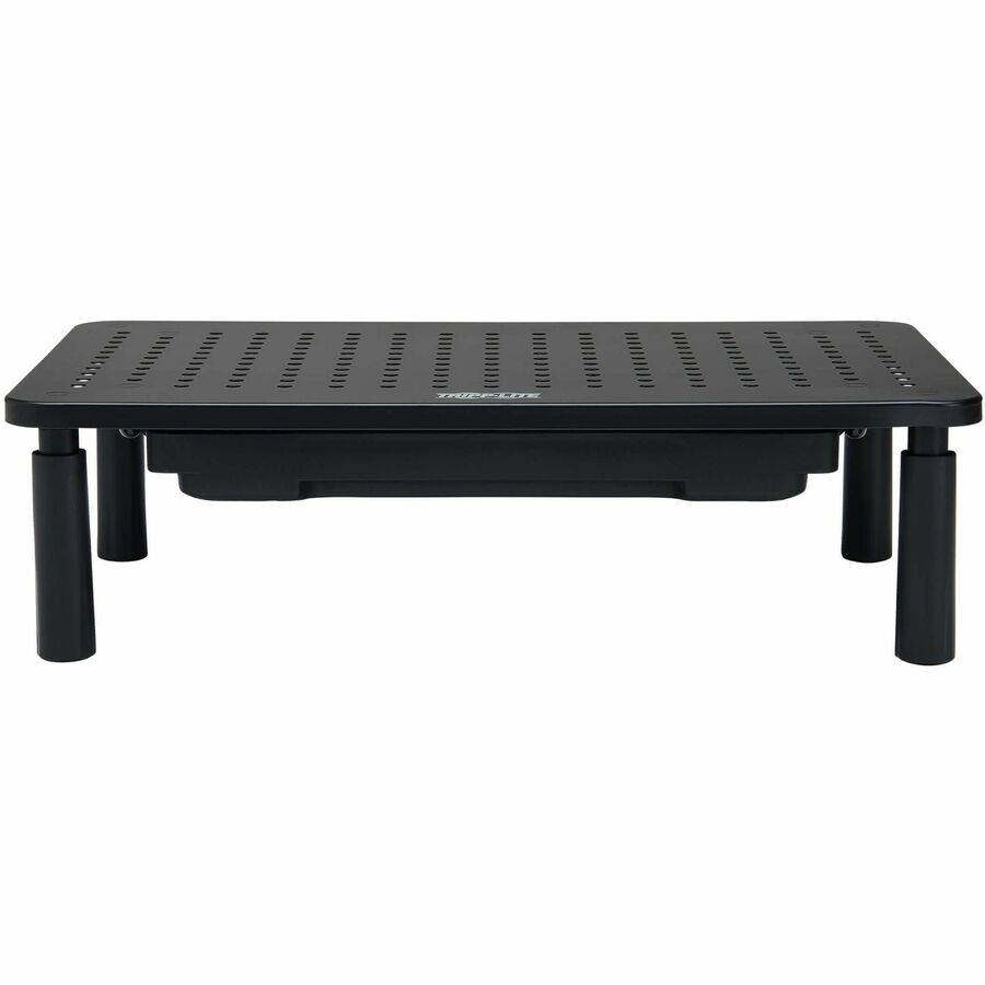 Tripp Lite Monitor Riser for Desk, 15 x 9 in. - Height Adjustable, Storage Drawer, Metal