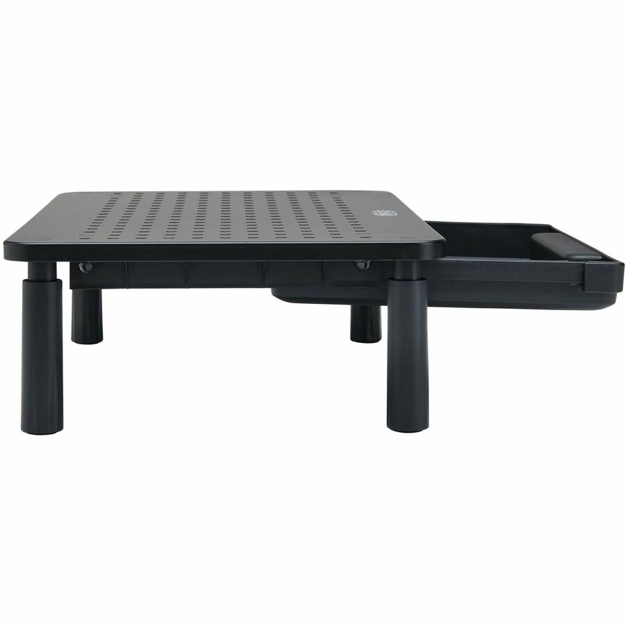 Tripp Lite Monitor Riser for Desk, 15 x 9 in. - Height Adjustable, Storage Drawer, Metal