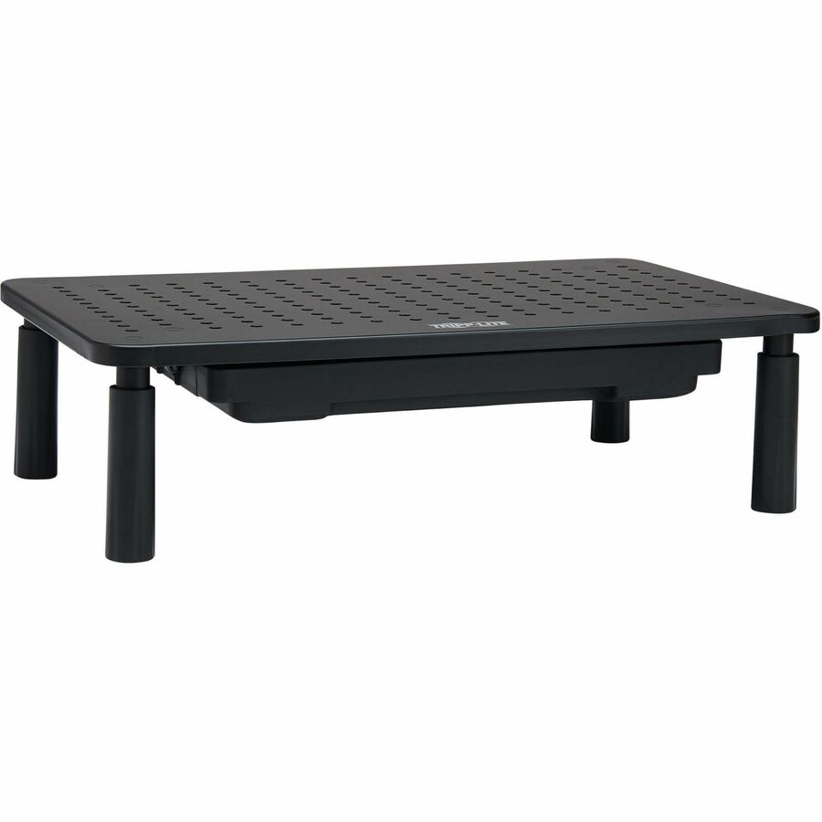 Tripp Lite Monitor Riser for Desk, 15 x 9 in. - Height Adjustable, Storage Drawer, Metal