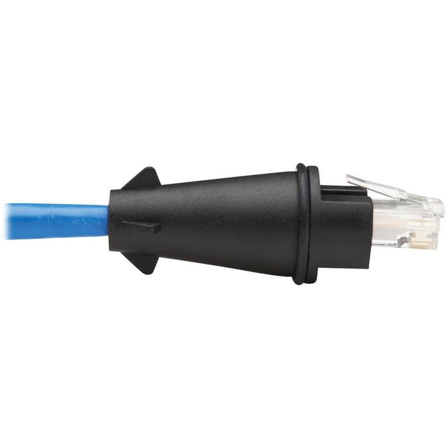 Tripp Lite N200P-033Bl-Ind Industrial Cat6 Utp Ethernet Cable (Rj45 M/M), 100W Poe, Cmr-Lp, Ip68, Blue, 33 Ft. (10.05 M)