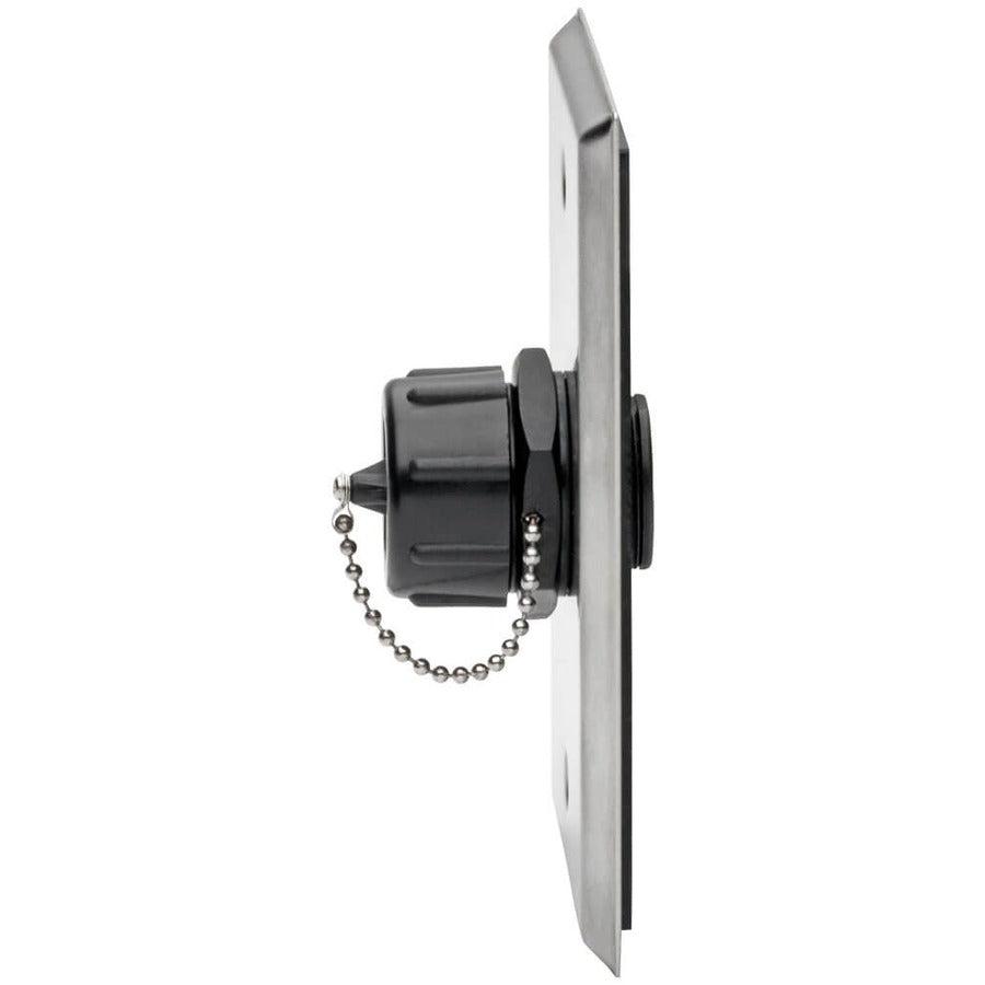 Tripp Lite N206-Bc01-Ind Rj45 Bulkhead Coupler For Cat5/Cat6, Female To Female, Shielded, Industrial, Dust Cap - Ip68, Taa