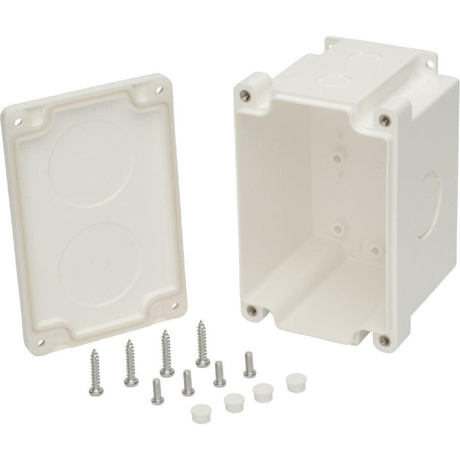 Tripp Lite N206-Sb01-Ind Waterproof Electrical Junction Box - Surface Mount, Industrial, Single Gang, Ip68, Taa, 2 Cutouts