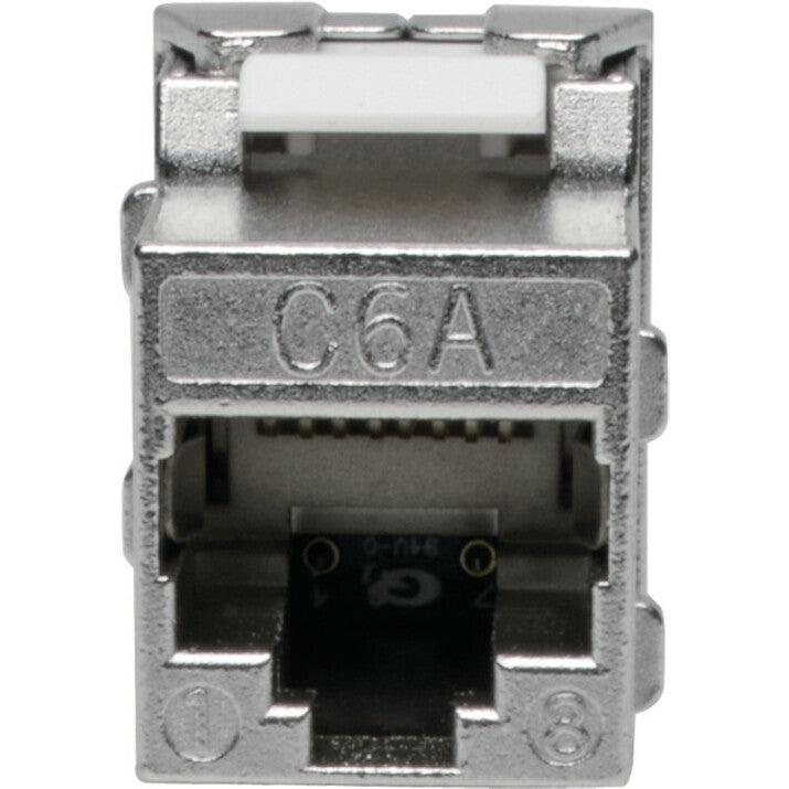 Tripp Lite N238-001-Sh-Tf Keystone Jack Cat6A/Cat6/Cat5E, Rj45, Shielded, Dust Cap - Toolless, Poe/Poe+ Compliant, Taa