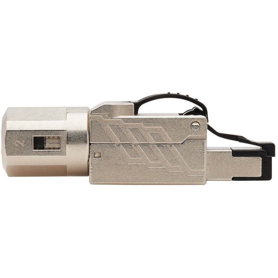 Tripp Lite N238-P01-Mptl-A Cat6A Rj45 Plug - Mptl, Shielded, 100W High-Power Poe & Poe++, Zinc Die-Cast, Black, Taa