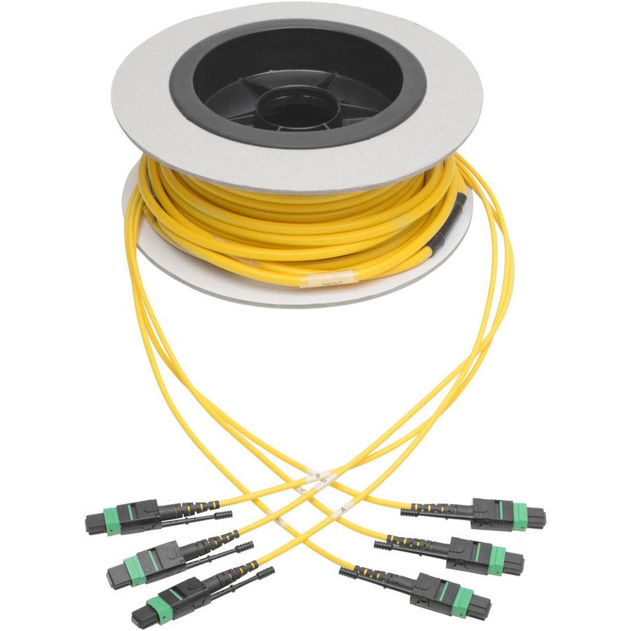 Tripp Lite N392-15M-3X8-Ap Mtp/Mpo (Apc) Singlemode Slim Trunk Cable, 24-Strand, 40/100 Gbe, 40/100Gbase-Plr4, Plenum, 6Mm Dual Jacket, 15 M (49 Ft.)