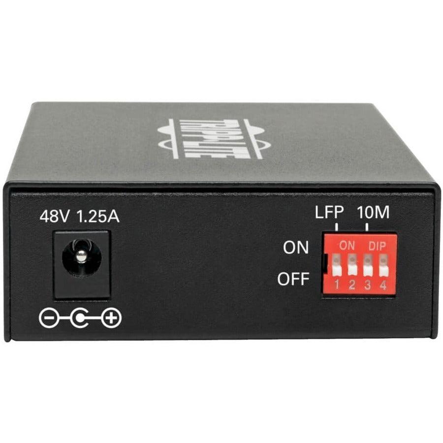 Tripp Lite N785-P01-LC-MM1 Gigabit Multimode Fiber to Ethernet Media Converter - PoE+ LC 850nm | Tecisoft