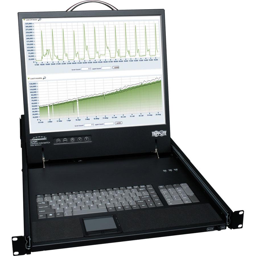 Tripp Lite Netcommander 16-Port Cat5 1U Rack-Mount Console Kvm Switch With 19-In. Lcd