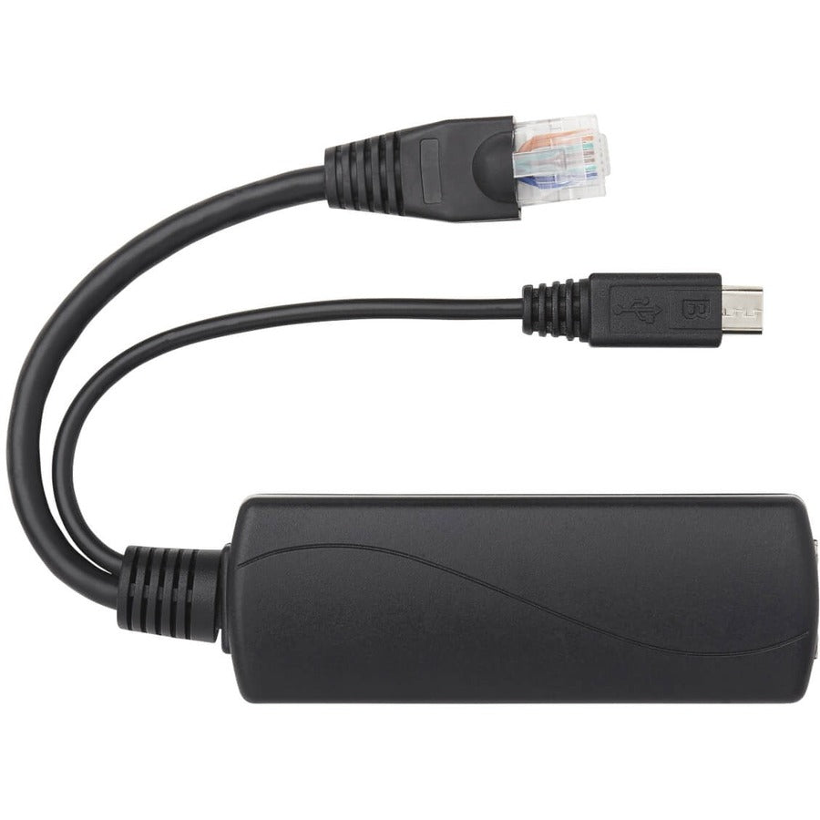 Tripp Lite Npoe-Spl-G-5Vmu Poe To Usb Micro-B And Rj45 Active Splitter - 802.Af, 48V To 5V 1A, Up To 328.08 Ft. (100 M)