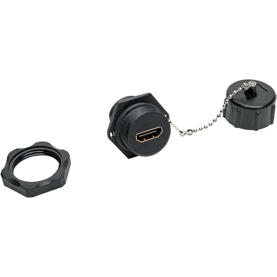 Tripp Lite P569-000-Ff-Ind 4K Hdmi Coupler With Ethernet (F/F), Industrial High Speed, 4K 60 Hz, Hdr, Ip68 Rated, Dust Cap