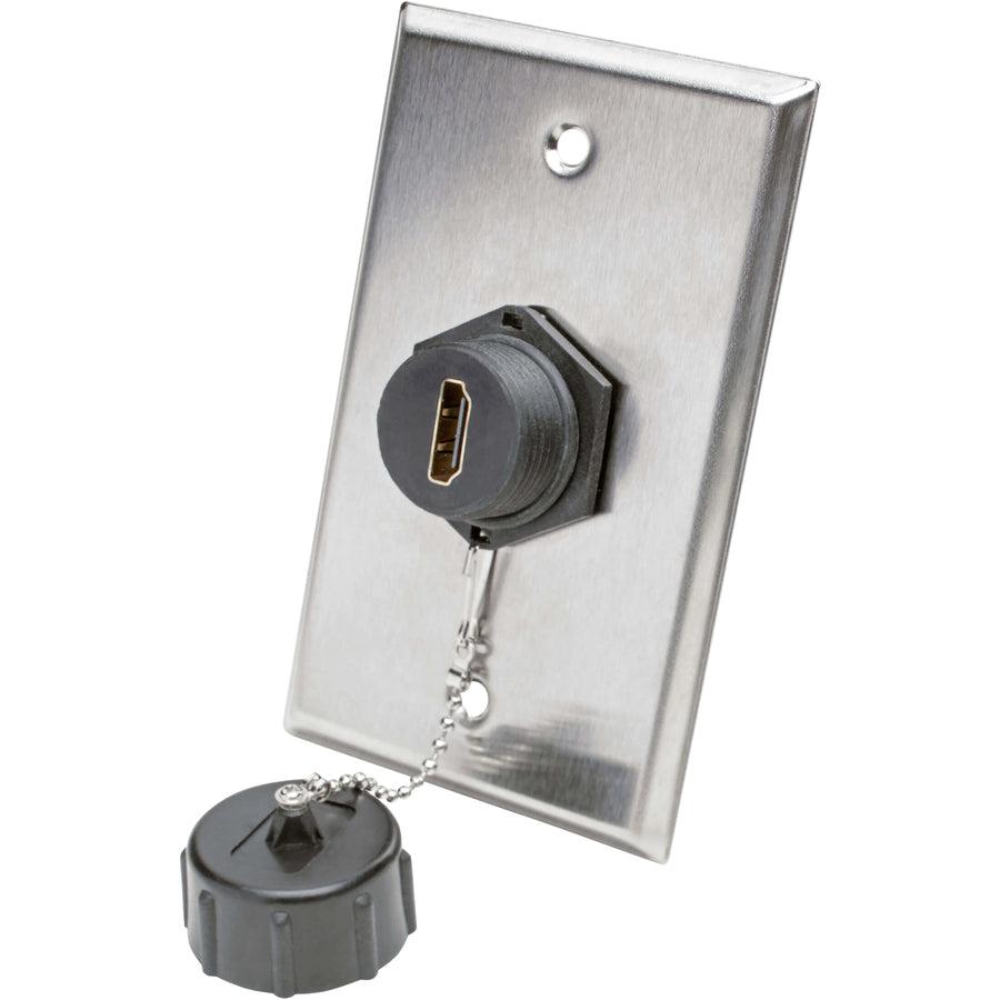 Tripp Lite P569-000-Ff-Ind 4K Hdmi Coupler With Ethernet (F/F), Industrial High Speed, 4K 60 Hz, Hdr, Ip68 Rated, Dust Cap