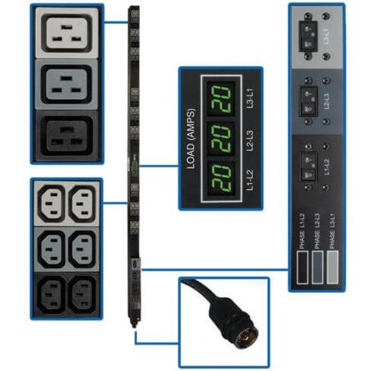 Tripp Lite Pdu3Mv6H50 Power Distribution Unit (Pdu) 45 Ac Outlet(S) 0U Black