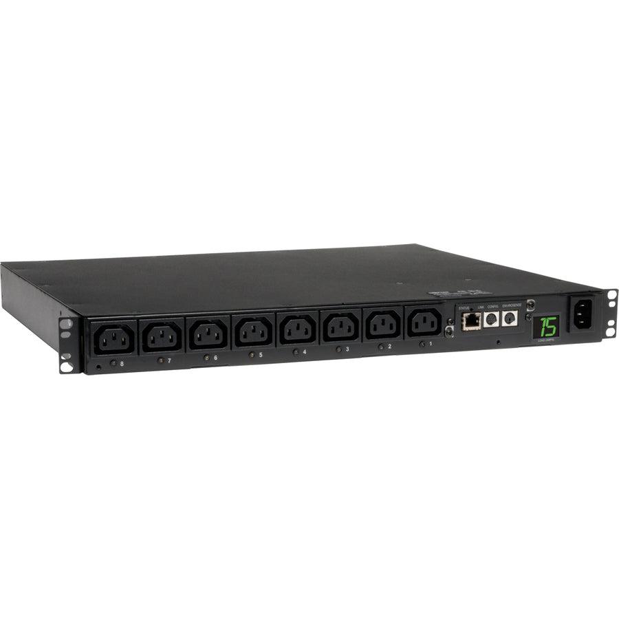 Tripp Lite Pdumh15Hvnet 2.5Kw Single-Phase 208/230V Switched Pdu - Lx Platform, 8 C13 Outlets, C14 Input 2M Cord, 1U Rack-Mount, Taa
