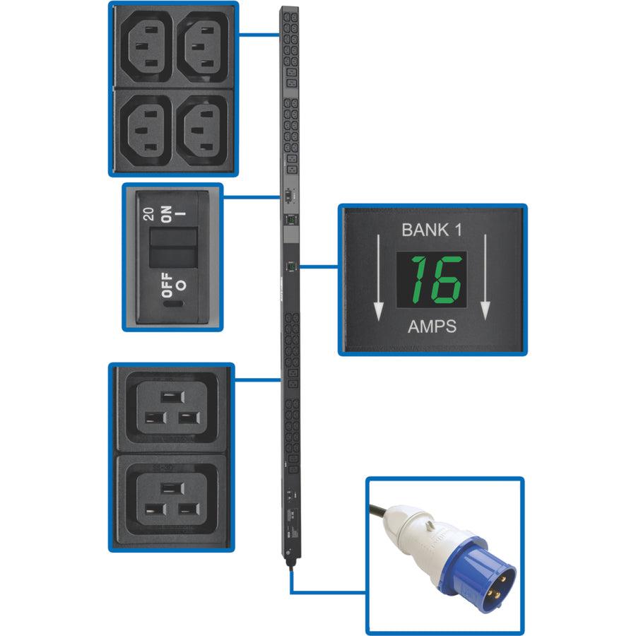 Tripp Lite Pdumv32Hv 7.7Kw Single-Phase Local Metered Pdu, 200-240V Outlets (8 C19 And 40 C13),