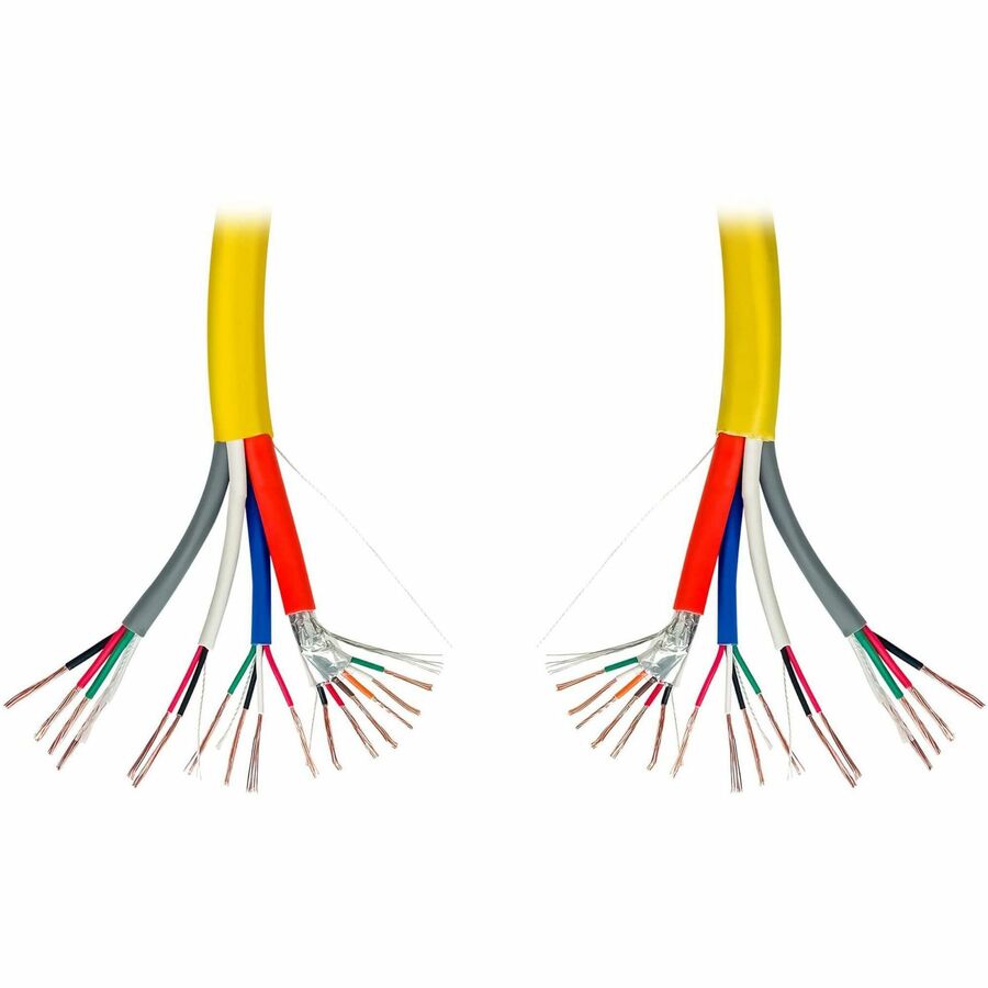 Tripp Lite Plenum-Rated Bulk Access Control Cable Yellow 1000 ft. (305