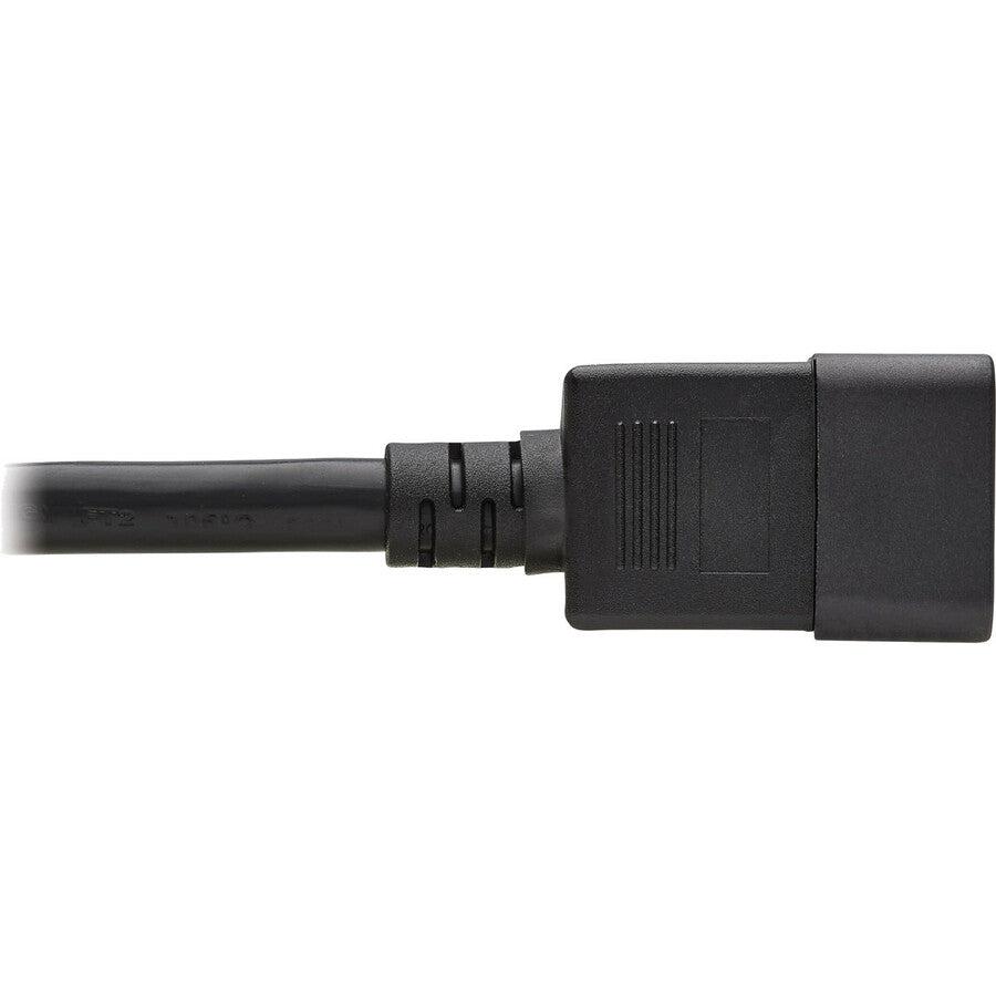 Tripp Lite Power Cord, C20 to C21 - Heavy-Duty, 20A, 250V, 12 AWG, 3 ft. (0.91 m), Black