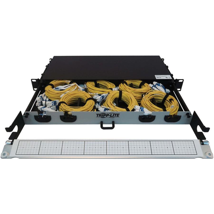Tripp Lite Preloaded Fiber Panel, 1U - 6X (4X Lc/Lc Duplex M/M) 8F Trunk Cables, Os2 Singlemode, 10 M (32.8 Ft.)