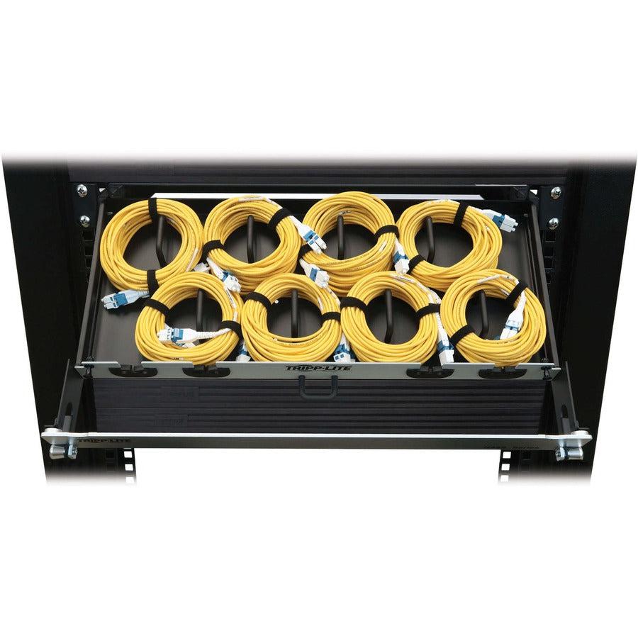 Tripp Lite Preloaded Fiber Panel, 1U - 8X Lc/Lc Duplex Cables (M/M), Os2 Singlemode, 10 M (32.8 Ft.)
