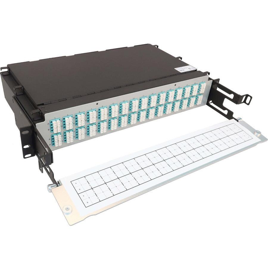 Tripp Lite Preloaded Fiber Patch Panel, 2U - 32X (12F Mtp/Mpo-Pc To 4X Lc Duplex F/F) 8F Trunk Cables, Om4 Multimode, 3 M (9.8 Ft.)