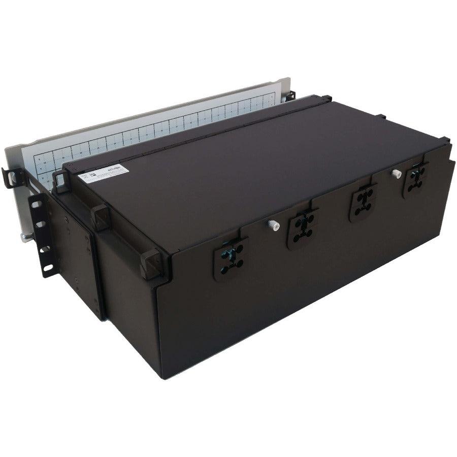 Tripp Lite Preloaded Fiber Patch Panel, 3U - 64X (12F Mtp/Mpo-Pc To 4X Lc Duplex F/F) 8F Trunk Cables, Om4 Multimode, 3 M (9.8 Ft.)