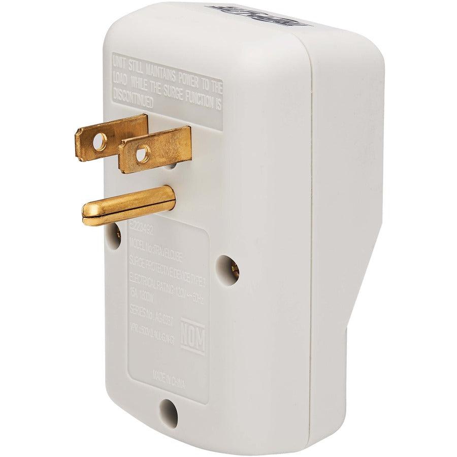 Tripp Lite Protect It! 1-Outlet Portable Surge Protector, Direct Plug-In, 600 Joules, Tel/Modem Protection