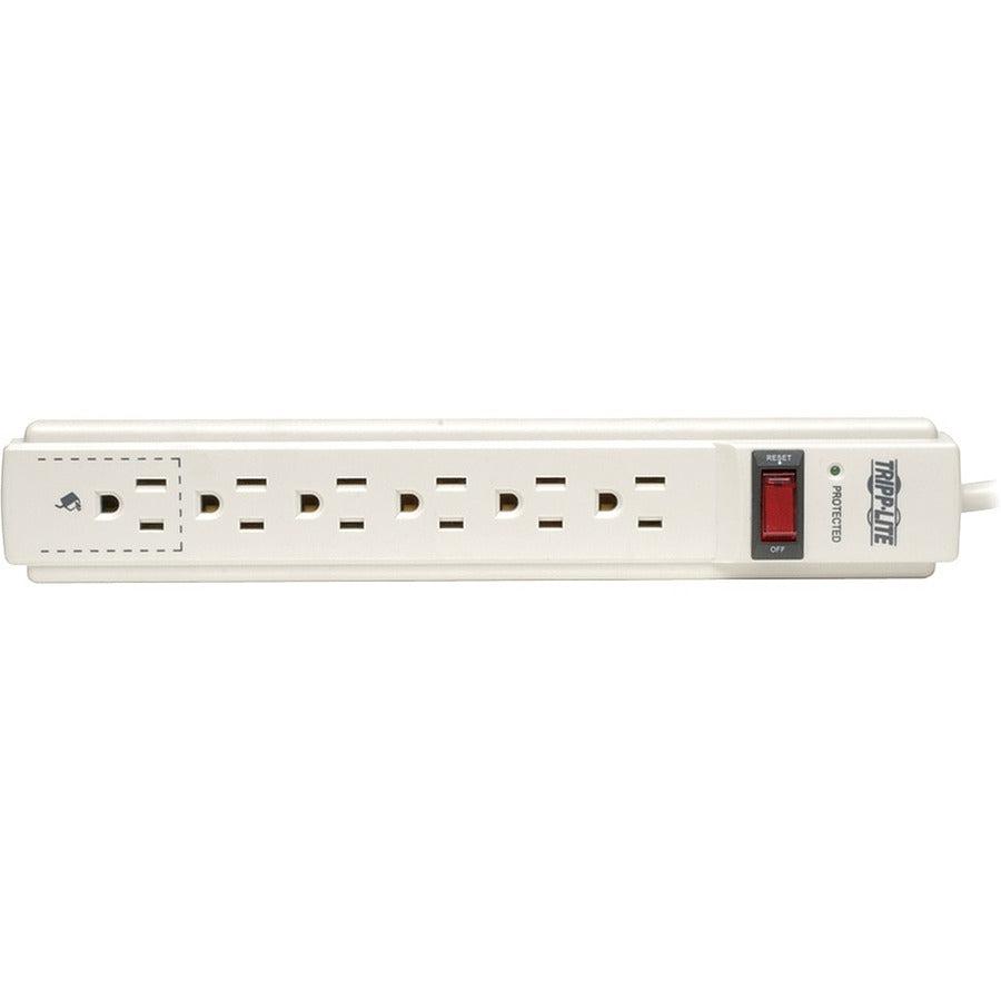 Tripp Lite Protect It! 6-Outlet Surge Protector, 4-Ft. Cord, 790 Joules, Tel/Fax/Modem Protection