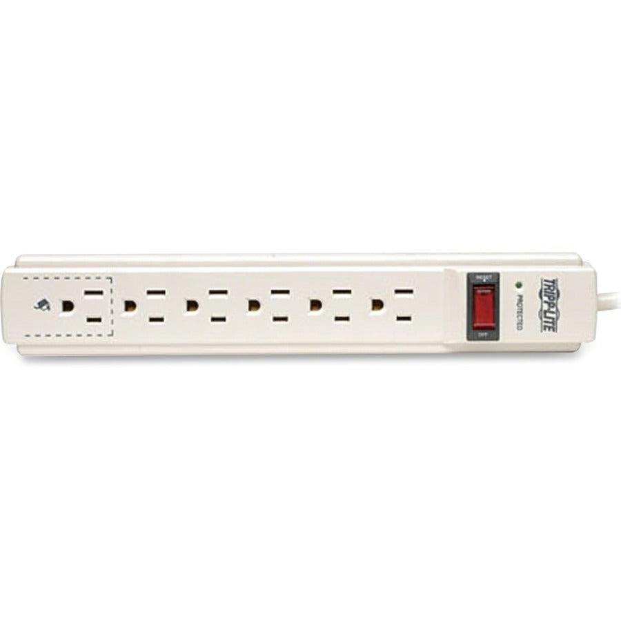 Tripp Lite Protect It! 6-Outlet Surge Protector, 4-Ft. Cord, 790 Joules, Tel/Fax/Modem Protection