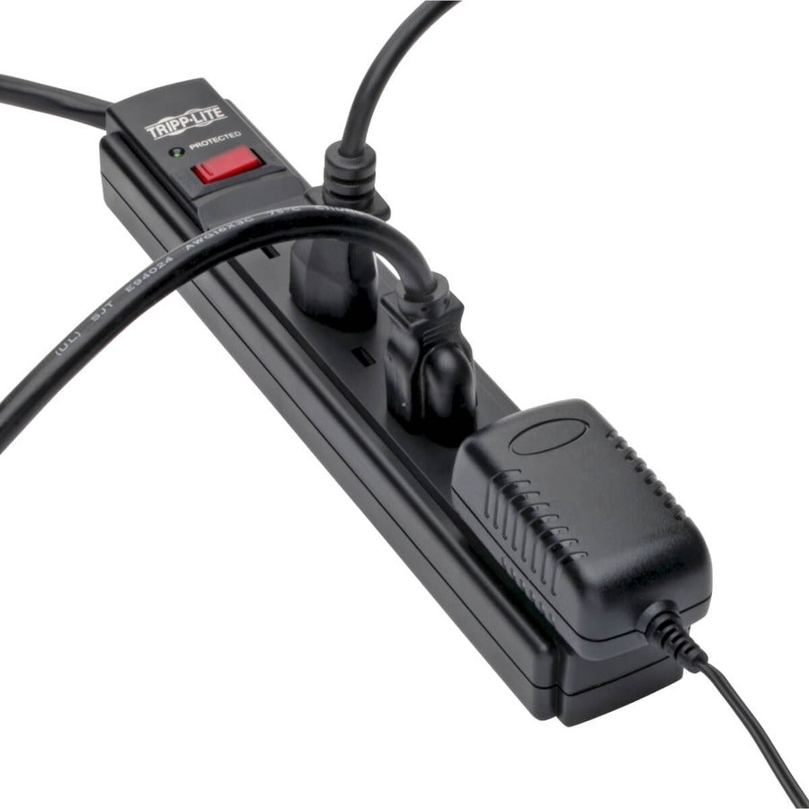 Tripp Lite Protect It! 6-Outlet Surge Protector, 6-Ft. Cord, 790 Joules, Diagnostic Led, Black Housing